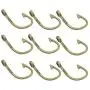 Mystart 50 Pieces 36x21mm Alloy Fish Hook Charms Pendents DIY Jewelry Making Accessories (Antique Bronze)