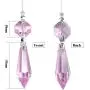 20 Pieces Chandelier Icicle Crystal U-Drop Prisms Lamp Parts Glass Pendants Beads for Wedding, Party or Holiday Decoration, 37mm, Purple 20 Pieces Chandelier Icicle Crystal U-Drop Prisms Lamp Parts Glass Pendants Beads for Wedding, Party or Holiday Decoration, 37mm, Purple