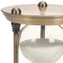 Benzara Metal/Glass Quarter Hourglass with 15 Minutes Time Interval