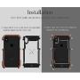 iPhone Xs Max Wood Metal Frame Case,Drop Protection Ultra Thin Aluminum Metal Cover Protective Case Shockproof Dropproof Bumper Frame for Apple iPhone Xs Max 6.5inch 2018 (Black)