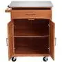 Giantex Wood Kitchen Trolley Cart Rolling Kitchen Island Cart with Stainless Steel Top Storage Cabinet Drawer and Towel Rack Giantex Wood Kitchen Trolley Cart Rolling Kitchen Island Cart with Stainless Steel Top Storage Cabinet Drawer and Towel Rack
