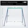 VIVOHOME Metal Swing Frame Full Steel Stand, Hold up to 440 lbs, Saucer Swing NOT Included VIVOHOME Metal Swing Frame Full Steel Stand, Hold up to 440 lbs, Saucer Swing NOT Included