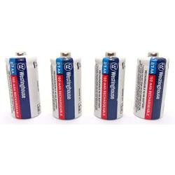 4X Westinghouse 2/3 AA Ni-Mh Battery Batteries Rechargeable 1.2 V Volt 150 mAh Reusable Chargeable by JL Missouri Parts