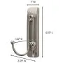 Command Large Double Bath Hook, Satin Nickel, 1-Hook, 1-Large Water-Resistant Strip, Organize Damage-Free Command Large Double Bath Hook, Satin Nickel, 1-Hook, 1-Large Water-Resistant Strip, Organize Damage-Free