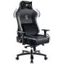 FANTASYLAB Big and Tall 400lb Massage Memory Foam Gaming Chair - Adjustable Tilt, Back Angle and 3D Arms High-Back Leather Racing Executive Computer Desk Office Chair, Metal Base, Grey/Black FANTASYLAB Big and Tall 400lb Massage Memory Foam Gaming Chair - Adjustable Tilt, Back Angle and 3D Arms High-Back Leather Racing Executive Computer Desk Office Chair, Metal Base, Grey/Black