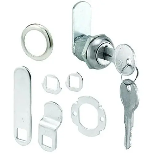 Defender Security Stainless Steel, U 9941 (Keyed Different) Cabinet Lock – Secure Important Files and Drawers, 5/8”, Diecast, Fits on 5/16” Max Panel Thickness Defender Security Stainless Steel, U 9941 (Keyed Different) Cabinet Lock – Secure Important Files and Drawers, 5/8”, Diecast, Fits on 5/16” Max Panel Thickness