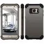 Fingic Case for Galaxy S7 Heavy Duty Dual Layer Protection Hybrid Hard PC & Soft Silicone Rugged Bumper Anti Slip Full-Body Shockproof Protective Phone Case for Samsung Galaxy S7, Gun Metal