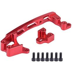 Dilwe RC Servo Mount, Metal CNC Steering Servo Mount Upgrade Parts for Axial SCX10 II 1/10 90046 90047 RC Crawler