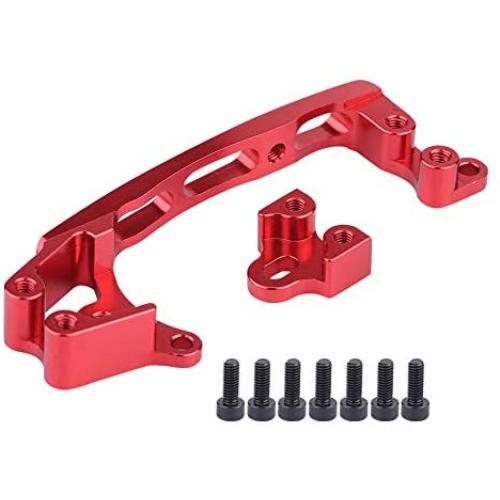 Dilwe RC Servo Mount, Metal CNC Steering Servo Mount Upgrade Parts for Axial SCX10 II 1/10 90046 90047 RC Crawler