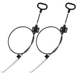 TOVOT 2 PCS 38.5” D-Ring Release Handle Pull Recliner Cable Replacements Release Pull Cables for Sofa Chair