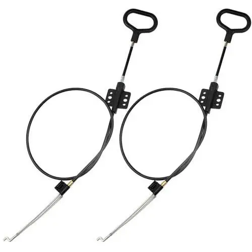 TOVOT 2 PCS 38.5” D-Ring Release Handle Pull Recliner Cable Replacements Release Pull Cables for Sofa Chair TOVOT 2 PCS 38.5” D-Ring Release Handle Pull Recliner Cable Replacements Release Pull Cables for Sofa Chair