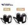 Smiling Shark LED 2PCS 120W Garage Light with Motion Sensor, High Lumens Bright Ceiling Lights with 4 Adjustable Panels for Warehouse, Basement, Parking Lot, Barn Smiling Shark LED 2PCS 120W Garage Light with Motion Sensor, High Lumens Bright Ceiling Lights with 4 Adjustable Panels for Warehouse, Basement, Parking Lot, Barn
