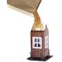 Kingsyard Colorful Bird Feeders House for Outside Hanging Weatherproof Carden Country Backyard Bird House Small Metal 0.8lb Bird Seed Capacity for Finch Cardinal NOT Squirrel Proof, Easy Cleaning