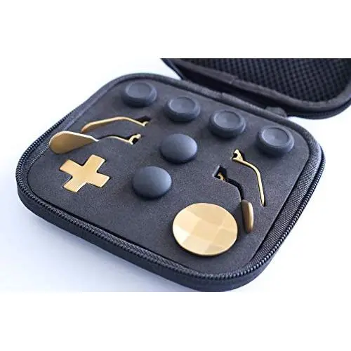 Snakebyte Elite Kit, Xbox One Elite Controller (Version 1) Accessories, Xbox Gaming Accessories, XBOX One Elite Controller Accessory Kit, 6 different Metal Analog Sticks, 4 Paddles and 2 D-Pads, Xbox One, Gold Snakebyte Elite Kit, Xbox One Elite Controller (Version 1) Accessories, Xbox Gaming Accessories, XBOX One Elite Controller Accessory Kit, 6 different Metal Analog Sticks, 4 Paddles and 2 D-Pads, Xbox One, Gold