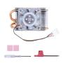 ICE-Tower CPU Cooler (Horizontal), Aluminum Base, Multi-Layer Heat Sinks, 7 Blades LED Fan, Super Heat Dissipation and Colorful Color Fan Backlight, Suitable for Jetson Nano.