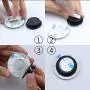 LivTee Blind Spot Mirror, 2'' Round HD Glass Frameless Convex Rear View Mirror with wide angle Adjustable Stick for Cars SUV and Trucks, Pack of 2 LivTee Blind Spot Mirror, 2'' Round HD Glass Frameless Convex Rear View Mirror with wide angle Adjustable Stick for Cars SUV and Trucks, Pack of 2