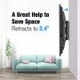 Mounting Dream TV Mount Bracket for 42-70 Inch Flat Screen TVs, Full Motion TV Wall Mounts with Swivel Articulating Dual Arms, Heavy Duty Design - Max VESA 600x400mm, 100 LBS Loading, MD2296