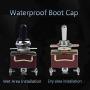 ESUPPORT Car Silver Contact Heavy Duty 20A 125V SPDT 3P ON/OFF/ON Rocker Toggle Switch Metal Copper Terminal Waterproof Boot Cap 12mm Pack of 3