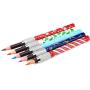 Pencil Extenders Set of 5 Pencil Lengthener for Color Pencils - Perfect gift for artist with Christmas Design