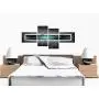 Wallfillers Teal White Grey Modern Abstract Canvas - Multi 4 Part - 62 Inches Wide - 4228