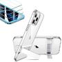 [3-Pack] ESR Tempered-Glass Screen Protector for iPhone 12/12 Pro + ESR Metal Kickstand Clear Case for iPhone 12/12 Pro