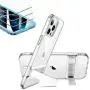 [3-Pack] ESR Tempered-Glass Screen Protector for iPhone 12/12 Pro + ESR Metal Kickstand Clear Case for iPhone 12/12 Pro