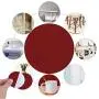 Perzodo 16 Pack Red and Black Adhesive Back Felt Sheets Self Adhesive Back Felt Sheets, 8.3 by 11.8'' (A4 Size), Adhesive Craft Felt Fabric Sheets Back Sheet for DIY Art Projects