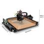 CNC Router Machine 4040-XE, 300W Spindle 3-Axis Engraving Milling Machine for Wood Metal Acrylic MDF Nylon Carving Cutting Arts and Crafts DIY Design