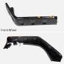 VRracing Smooth Black Front+Rear Pocket Rivet Style Fender Flare-Set w/LED Side for Jeep JK Wrangler 2007-2018 2 Door or 4 Door Model （Unlimited, Rubicon Unlimited）