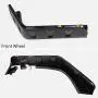 VRracing Smooth Black Front+Rear Pocket Rivet Style Fender Flare-Set w/LED Side for Jeep JK Wrangler 2007-2018 2 Door or 4 Door Model （Unlimited, Rubicon Unlimited）
