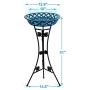 JzNova 2 Pack Metal Tall Plant Stand, Flower Pot Raised Holder, Iron Art Triangle Support Planter Holders, Outdoor & Indoor Elegant Corner Decorative Display Rack, Mordern Planter Container, Black