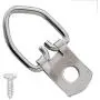 D Ring Picture Hangers Single Hole with Screws/Heavy Duty Metal D-shape Photo Frame Back Hooks for Picture Hanging (100 PCS) D Ring Picture Hangers Single Hole with Screws/Heavy Duty Metal D-shape Photo Frame Back Hooks for Picture Hanging (100 PCS)