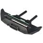 RCLIONS Aluminum Metal Front Bumper with LED Lights,Winch Mount for Axial SCX10 Upgrade Parts 1/10th RC Crawler Car