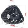 Bonarty 4Pcs 1/10 Metal RC Crawler Snow Tires Track Wheels for Trx4 Gen8 Truck Car Parts