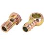 X AUTOHAUX 2 Sets 16mm Banjo Hose Barb Bolt Fitting Banjo Bolt Washer for Car Motorcycle Metal