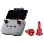 Drone Transmitter Thumb Rocker Metal Joystick Skidproof for DJI Mavic Air 2 / Mavic Mini 2 Remote Controller Replacement Parts (Red)