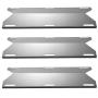 YIHAM KS745 BBQ Heat Shields for Jenn-air Grill Parts 720-0061-LP, 720-0336, 730-0336 Heat Plate Flame Tamer Replacement for Nexgrill, Glen Canyon, 17 3/4 inch x 6 3/8 inch, Stainless Steel, Set of 3