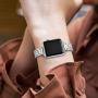 STIROLL Thin Replacement Band Compatible for Apple Watch 38mm 40mm 42mm 44mm, Stainless Steel Metal Wristband Women Men for iWatch SE Series 6/5/4/3/2/1 (Silver, 38mm/40mm)