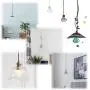 Retro Metal 20 Pcs Strain Relief Cord Connector Pendant Lighting Cord,PRUNLLA Aluminum Threaded Cord Grip Wire Clamp for Handmade Lighting,Lamps,Pendant (Glossy Black)