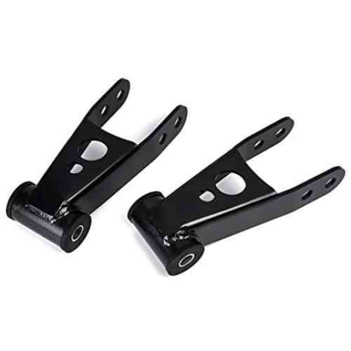 Heavy Metal Suspensions - Fits 1999-2018 Chevrolet Silverado 1500 6-lug (2WD 4WD) 1'' - 2'' Rear Drop Shackles High Strength Carbon Steel Drop Kit