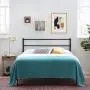 Linenspa Modern Metal Steel Construction - Horizontal Bar Design Headboard, Queen, Black Linenspa Modern Metal Steel Construction - Horizontal Bar Design Headboard, Queen, Black