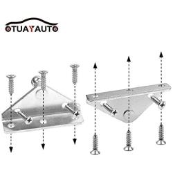 OTUAYAUTO 10mm Ball Stud Bracket for Gas Spring/Prop/Lift Support/Struts, 2Pcs