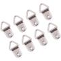 110 Pcs Triangle Ring Picture Hangers Shape Nail Non-Trace Hangers Single Hole with Screws for Home Decoration Creative Picture with Transparent Box