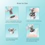 Uxoz Drain Hair Catcher,Stainless Steel Bathtub & Sink Drain Protector, Anti-Rust, Durable Use (1, 1.35-1.75inch)