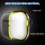 Venswell Compatible AirPods Pro Case Cover, Tough TPU & Zinc Metal Alloy Protective Cover Skins, Shockproof Case with Keychain for Airpods Pro Charging Case (Front LED is Visible)