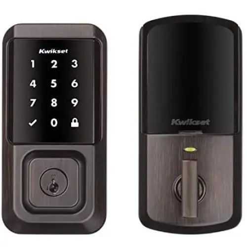Kwikset 99390-002 Halo Wi-Fi Smart Lock Keyless Entry Electronic Touchscreen Deadbolt Featuring SmartKey Security, Venetian Bronze Kwikset 99390-002 Halo Wi-Fi Smart Lock Keyless Entry Electronic Touchscreen Deadbolt Featuring SmartKey Security, Venetian Bronze