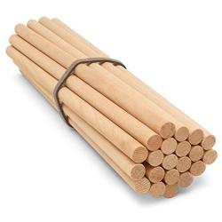 Dowel Rods Wood Sticks Wooden Dowel Rods – 1/4 x 6 Inch Unfinished Hardwood Sticks – for Crafts and DIYers – 50 Pieces by Woodpeckers