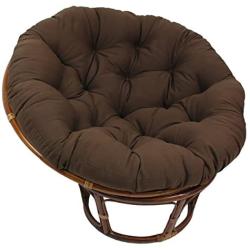 Blazing Needles Solid Twill Papasan Chair Cushion, 48'' x 6'' x 48'', Natural