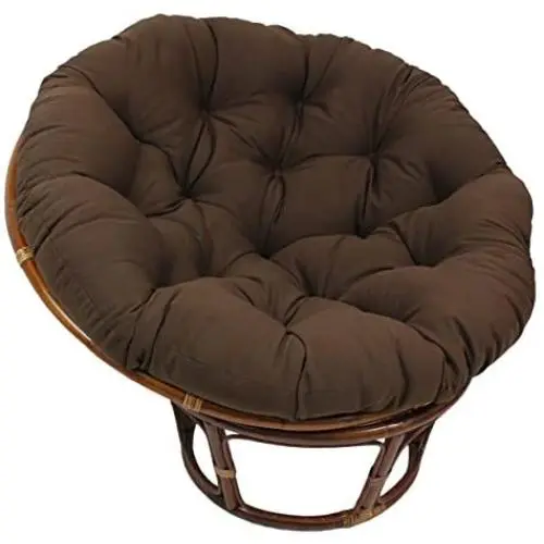 Blazing Needles Solid Twill Papasan Chair Cushion, 48'' x 6'' x 48'', Natural Blazing Needles Solid Twill Papasan Chair Cushion, 48'' x 6'' x 48'', Natural