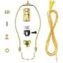 Canomo Brass Finish Make-A-Lamp Kit 3-Way with 8 Inch Harp, 2 Pieces 12'' Lamp Pipe, and All Parts Needed and Instructions for DIY Lamp Design or Repair… Canomo Brass Finish Make-A-Lamp Kit 3-Way with 8 Inch Harp, 2 Pieces 12'' Lamp Pipe, and All Parts Needed and Instructions for DIY Lamp Design or Repair…